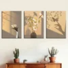 3pcs Shadow Art Of Butterflies And Flowers Wall Art Set Canvas Framed 40x60cm - High Quality Print 100% Australian Made Wall Canvas Ready to Hang - Image 3