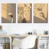 3pcs Shadow Art Of Butterflies And Flowers Wall Art Set Canvas Framed 40x60cm - High Quality Print 100% Australian Made Wall Canvas Ready to Hang